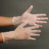 double bagged cleanroom packed beaded cuff 12inch powder free cleanroom vinyl pvc gloves class100 glove 5