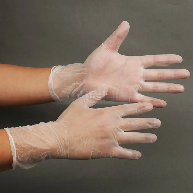 double bagged cleanroom packed beaded cuff 12inch powder free cleanroom vinyl pvc gloves class100 glove 5